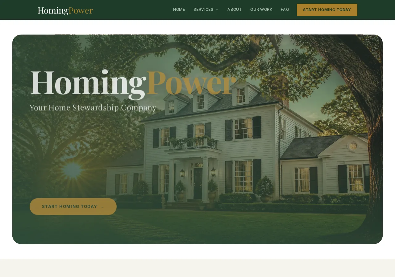 HomingPower website preview